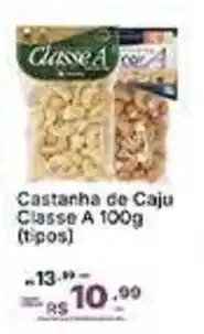 Super Lagoa Castanha de caju classe a 100g (tipos) oferta