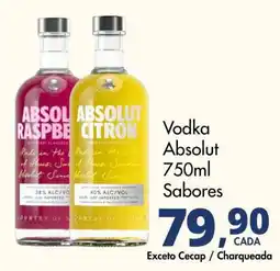Delta Supermercados Vodka absolut sabores oferta