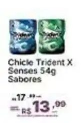 Super Lagoa Chicle Trident X Senses 54g Sabores oferta