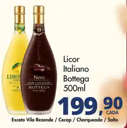 Delta Supermercados Licor Italiano Bottega oferta