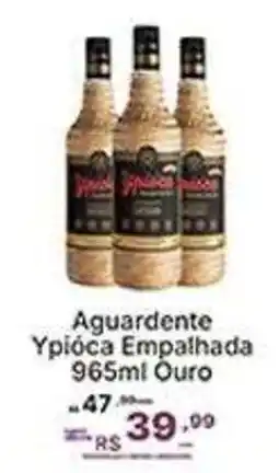 Super Lagoa Aguardente Ypióca Empalhada Ouro oferta