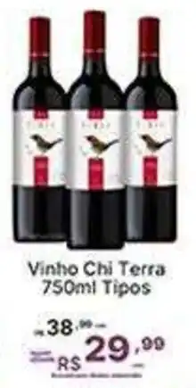 Super Lagoa Vinho Chi Terra 750ml Tipos oferta