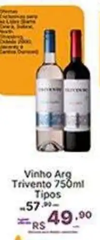 Super Lagoa Vinho Arg Trivento 750ml Tipos oferta