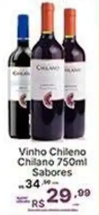 Super Lagoa Vinho Chileno Chilano Sabores oferta