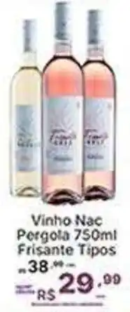 Super Lagoa Vinho Nac Pergola 750ml Frisante Tipos oferta