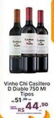 Super Lagoa Vinho Chi Casillero D Diablo 750 Mi Tipos oferta