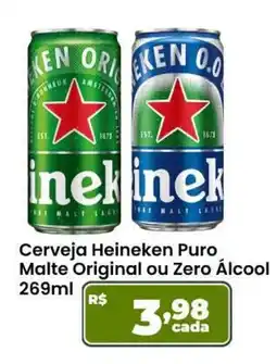 Ultrabox Cerveja Heineken Puro Malte Original ou Zero Álcool oferta
