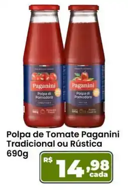 Ultrabox Polpa de Tomate Paganini Tradicional ou Rústica oferta