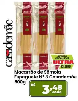 Ultrabox Macarrão de Sêmola Espaguete N° 8 Casademãe oferta
