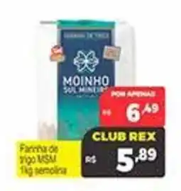 Supermercados Rex Farinha de trigo MSM 1kg semolina oferta
