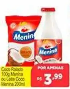 Supermercados Rex Coco Ralado 100g Menina ou Leite Coco Menina 200ml oferta