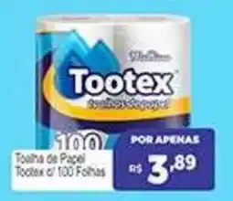 Supermercados Rex Toalha de Papel Tootex c/ 100 Folhas oferta