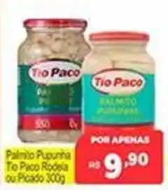 Supermercados Rex Palmito Pupunha Tio Paco Rodela ou Picado oferta