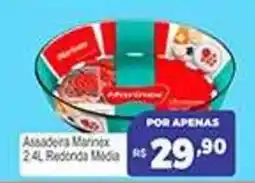Supermercados Rex Assadeira Marinex 2.4L Redonda Média oferta