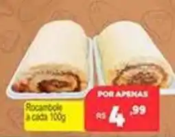 Supermercados Rex Rocambole a cada 100g oferta