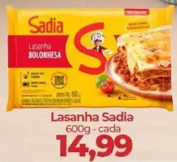 Supermercados Andreazza Lasanha bolonhesa oferta