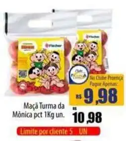 Proença Supermercados Maçã Turma da Mônica pct 1kg un. oferta