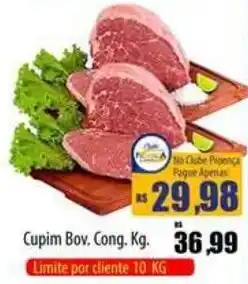 Proença Supermercados Cupim Bov. Cong. Kg oferta