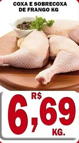 Compre Bem Coxa e sobrecoxa de frango kg oferta