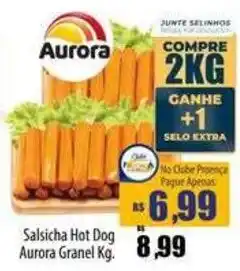 Proença Supermercados Salsicha Hot Dog Aurora Granel Kg. oferta