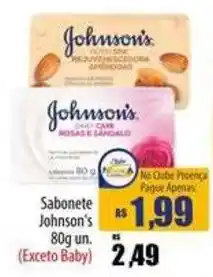 Proença Supermercados Sabonete johnson's oferta