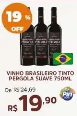 Pinheiro Supermercado vinho brasileiro tinto pergola suave oferta