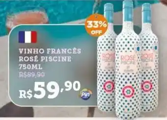 Pinheiro Supermercado vinho francês rosé piscine oferta