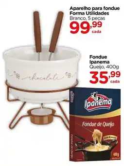 Carrefour Aparelho para fondue forma utilidades branco oferta