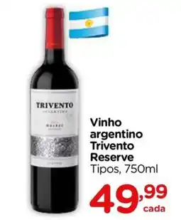 Carrefour Vinho argentino Trivento Reserve oferta