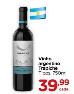 Carrefour Vinho argentino Trapiche Tipos oferta