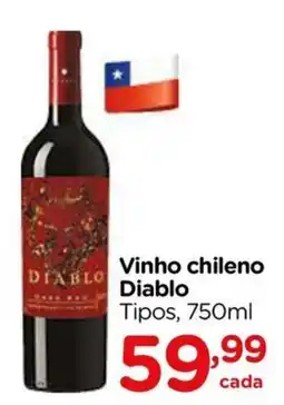 Carrefour Vinho chileno Diablo oferta