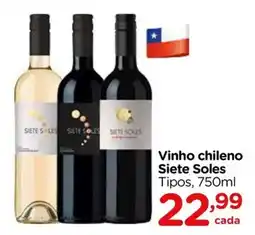 Carrefour Vinho chileno Siete Soles oferta