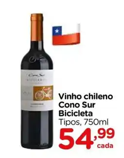 Carrefour Vinho chileno Cono Sur Bicicleta oferta