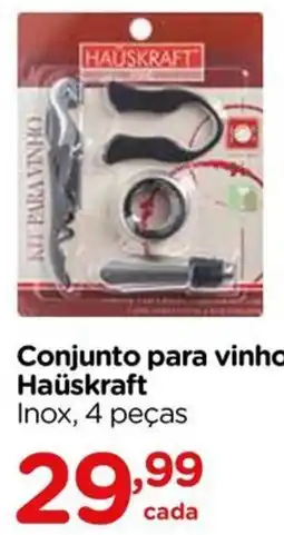 Carrefour Conjunto para vinho Haüs Kraft oferta