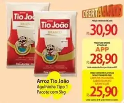 Atacadão Arroz tio joão agulhinha tipo 1 oferta