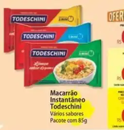 Atacadão Macarrão instantâneo Todeschini Vários sabores oferta
