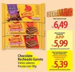 Atacadão Chocolate recheado garoto vários sabores oferta