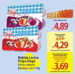 Atacadão Bebida Láctea Polpa Elegê Vários sabores oferta