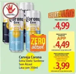 Atacadão Cerveja Corona Extra Sleek/ Sunbrew Sem Álcool oferta