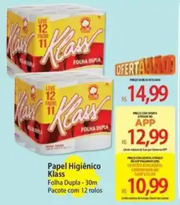 Atacadão Papel Higiênico Klass oferta