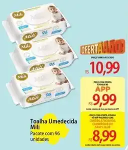 Atacadão Toalha Umedecida Mili oferta