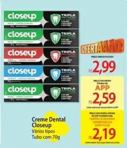 Atacadão Creme Dental Closeup Vários tipos oferta