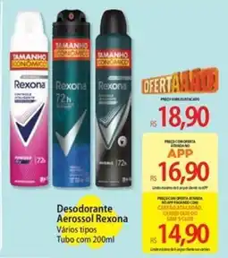 Atacadão Desodorante Aerossol Rexona Vários tipos oferta