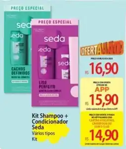 Atacadão Kit Shampoo + Condicionador Seda Vários tipos Kit oferta