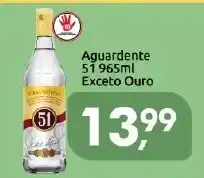 Supermercados Nori Aguardente 51 965ml Exceto Ouro oferta