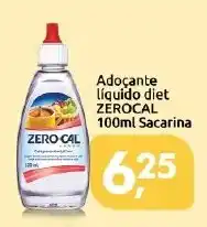Supermercados Nori Adoçante líquido diet zerocal sacarina oferta