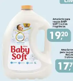 Supermercados Nori Amaciantes para roupas baby soft fragrâncias oferta