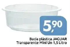 Supermercados Nori Bacia plástica JAGUAR Transparente Mini Un oferta