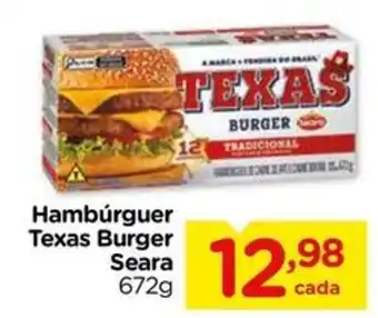 Carrefour Hambúrguer Texas Burger Seara oferta