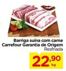 Carrefour Barriga suína com carne oferta